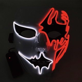 LED maske med rødt og hvidt lys